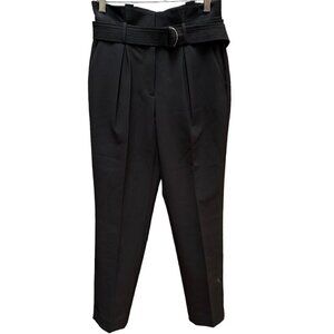 White House Black Market Tapered Ankle Belted High Rise Womens Dress Pants Sz 00